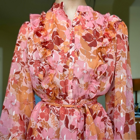 🔸Ruffled Floral Dress🔸 - Picture 4 of 10